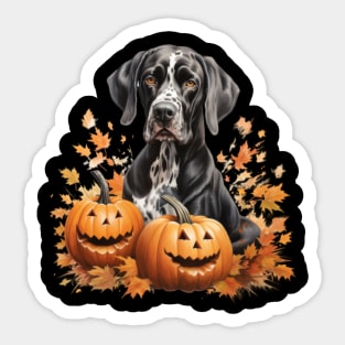 Black Pointer Halloween Sticker